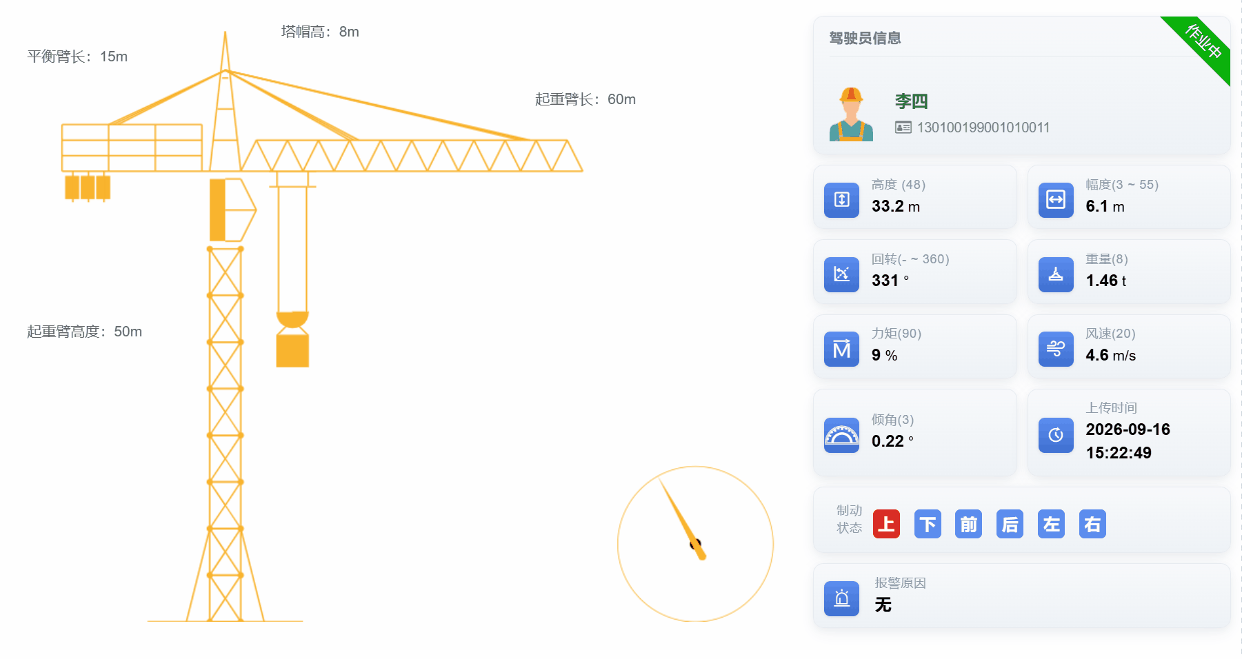 塔吊安全监控
